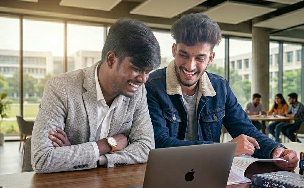 Students collaborating